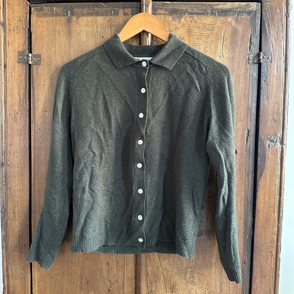 Zara wool/alpaca button up cardigan with collar